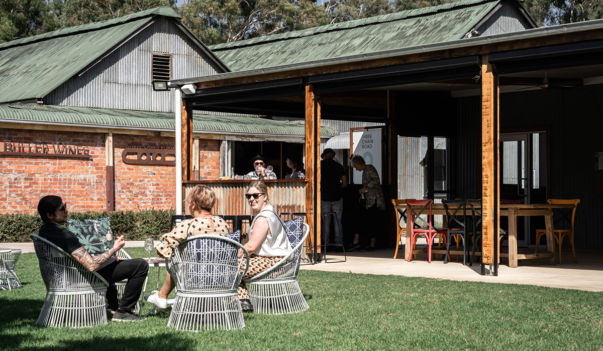 Buller Wines courtyard